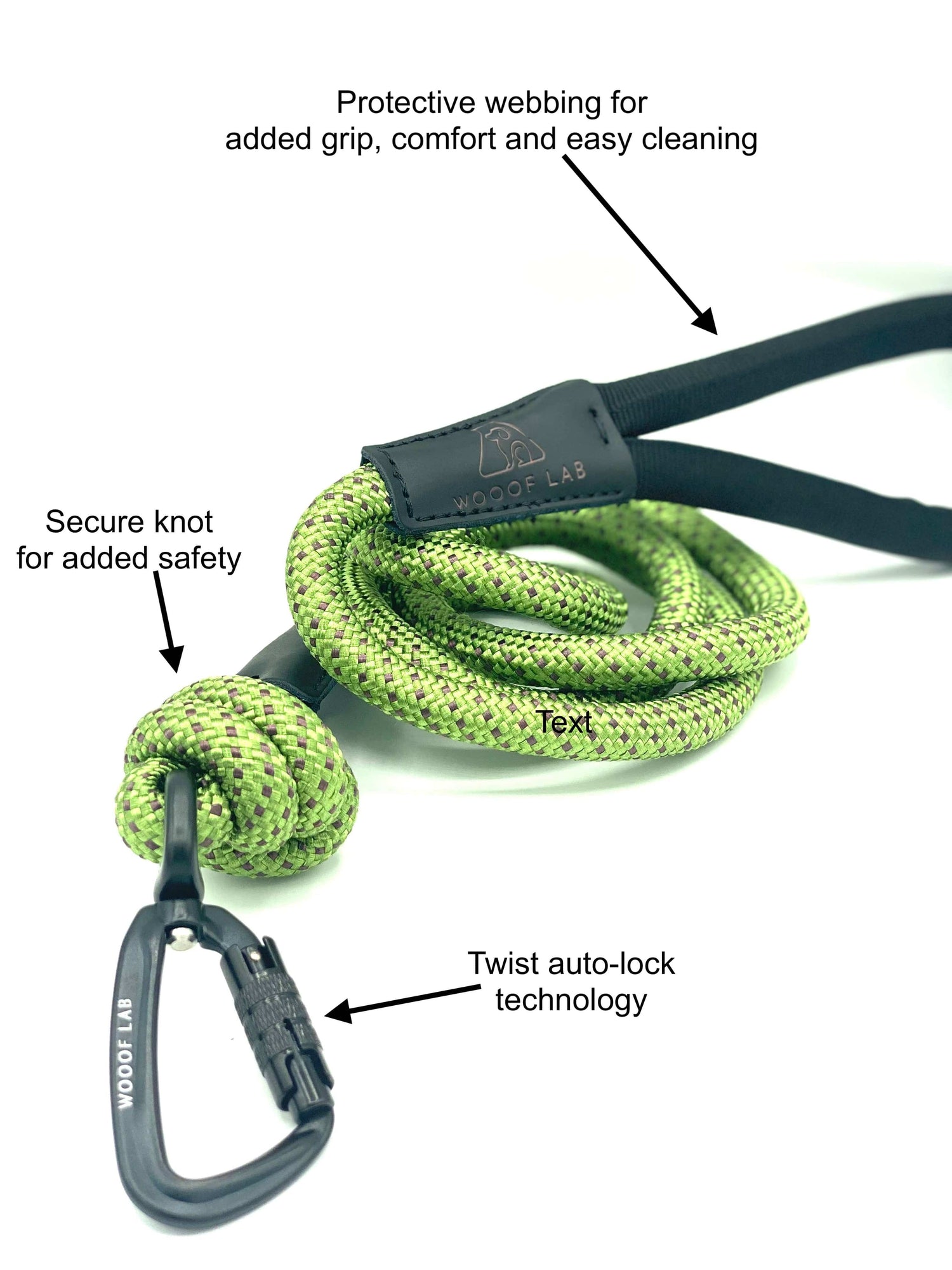 Wooof Lab rope leash